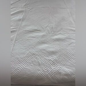 West Elm White Geo Textured Duvet Cover